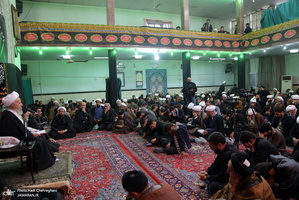 عزاداری در بیوت مراجع عظام تقلید و علما در سالروز شهادت حضرت فاطمه(س)