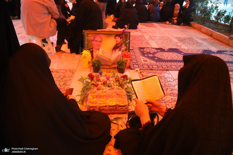 مراسم تحویل سال نو در گلزار شهدای قم‎