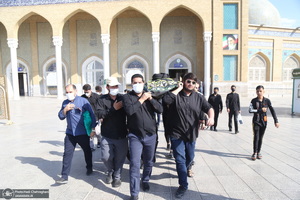 مراسم تشییع حجت الاسلام و المسلمین سید محمد جواد حسینی کاشانی(ره)