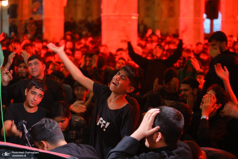 مراسم عزاداری شهادت حضرت فاطمه زهرا (س) در مسجد اعظم قم‎