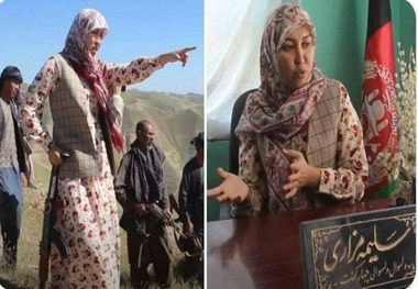 خانم فرماندار شجاع هم اسیر طالبان شد + تصاویر