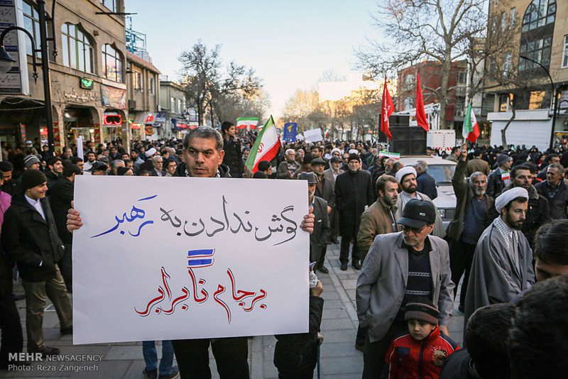 تجمع و راهپیمایی مردمی در اعتراض به آشوب های اخیر در استان 