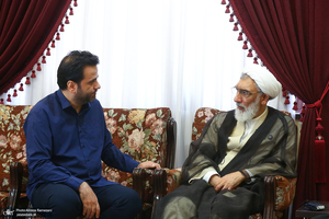 دیدار حجت الاسلام و المسلمین مصطفی پور محمدی با سید حسن خمینی