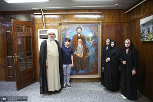 بازدید نماینده آیت الله العظمی یعقوبی از جماران / قیس طایی