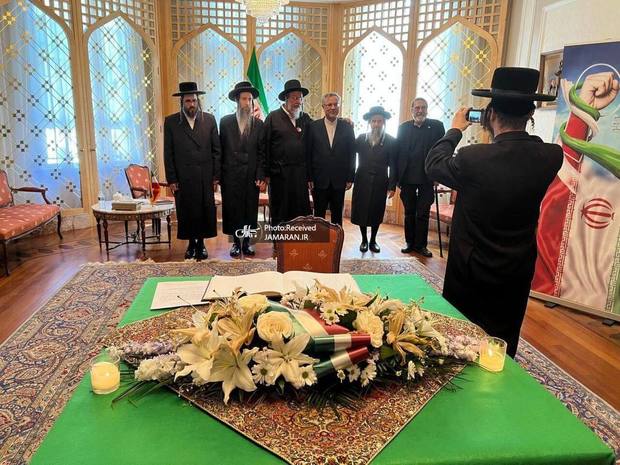 ادای احترام خاخام‌های یهودی به شهدای ایران + عکس