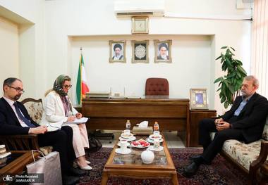دیدار سفیر ایتالیا با علی لاریجانی