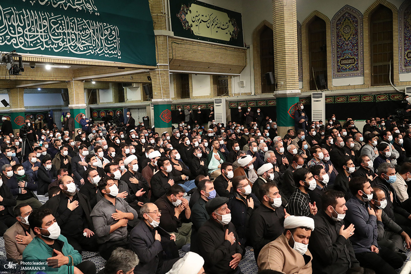 مراسم عزاداری شب شهادت حضرت ‌زهرا (س) در حسینیه امام خمینی