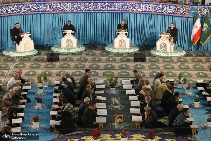 مراسم جزخوانی قرآن کریم در حرم مطهر حضرت عبدالعظیم حسنی(ع)
