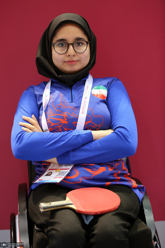 اعضای تیم تنیس روی میز دخرتان و پسران ایران در  رقابت‌های پاراآسیایی 2021 بحرین