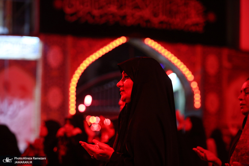 مزاسم شب تاسوعای حسینی (ع) در امام زاده صالح (ع)