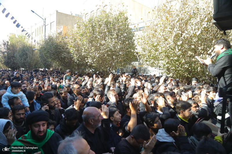 دسته عزاداری روز شهادت حضرت زهرا (س) با حضور آیت الله العظمی وحید خراسانی