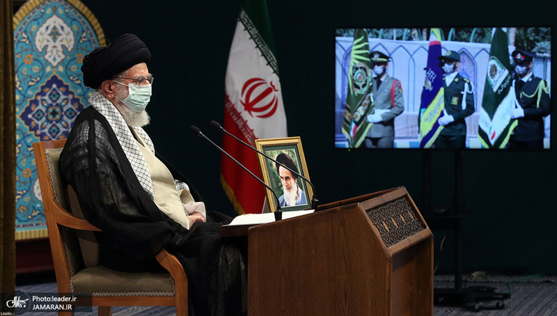 ارتباط تصویری فرمانده کل قوا با مراسم مشترک دانش‌آموختگی دانشجویان دانشگاه‌های افسری