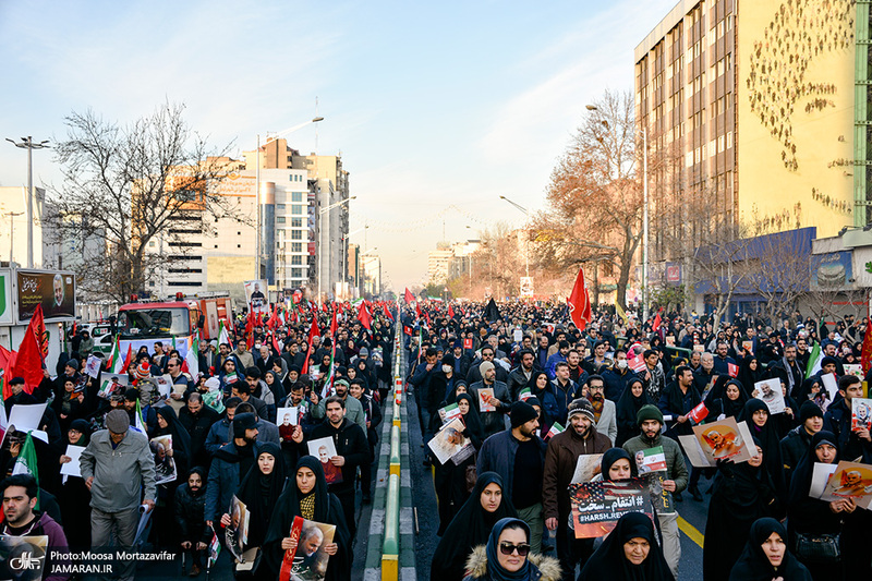 حضور میلیون ها تهرانی در تشییع پیکر مطهر سردار قاسم سلیمانی - 6 