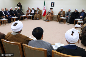 دیدار مسئولان دفتر تبلیغات اسلامی حوزه علمیه قم با رهبر معظم انقلاب اسلامی