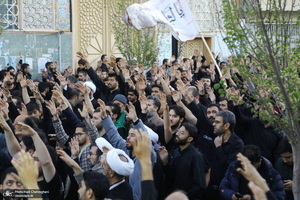 دسته عزاداری شهادت حضرت علی (ع) با حضور آیت‌الله العظمی وحید خراسانی