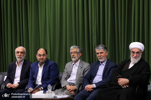دیدار جمعی از شاعران و اهالی فرهنگ و ادب با رهبر معظم انقلاب