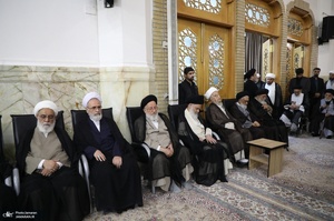 مراسم بزرگداشت آیت الله العظمی شبیری زنجانی (ره) توسط آیت الله للعظمی مکارم شیرازی