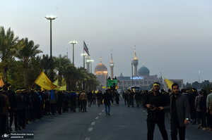 دسته عزاداری هیئت عاشقان ثارالله در حرم مطهر امام خمینی (س)