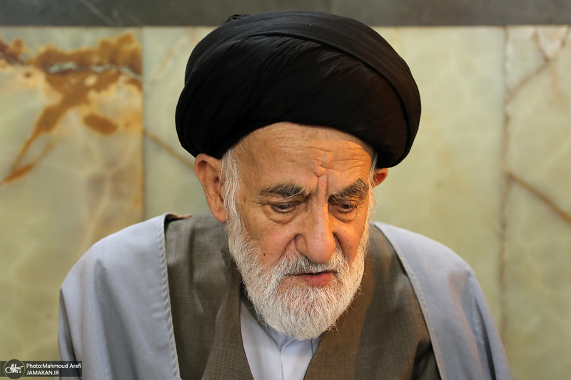 مراسم ترحیم مرحوم آیت الله نورالله شاه آبادی (ره) در تهران/ شبیری زنجانی