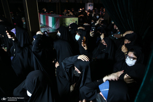 وداع با پیکر مطهر شهید صیاد خدایی در معراج الشهدا