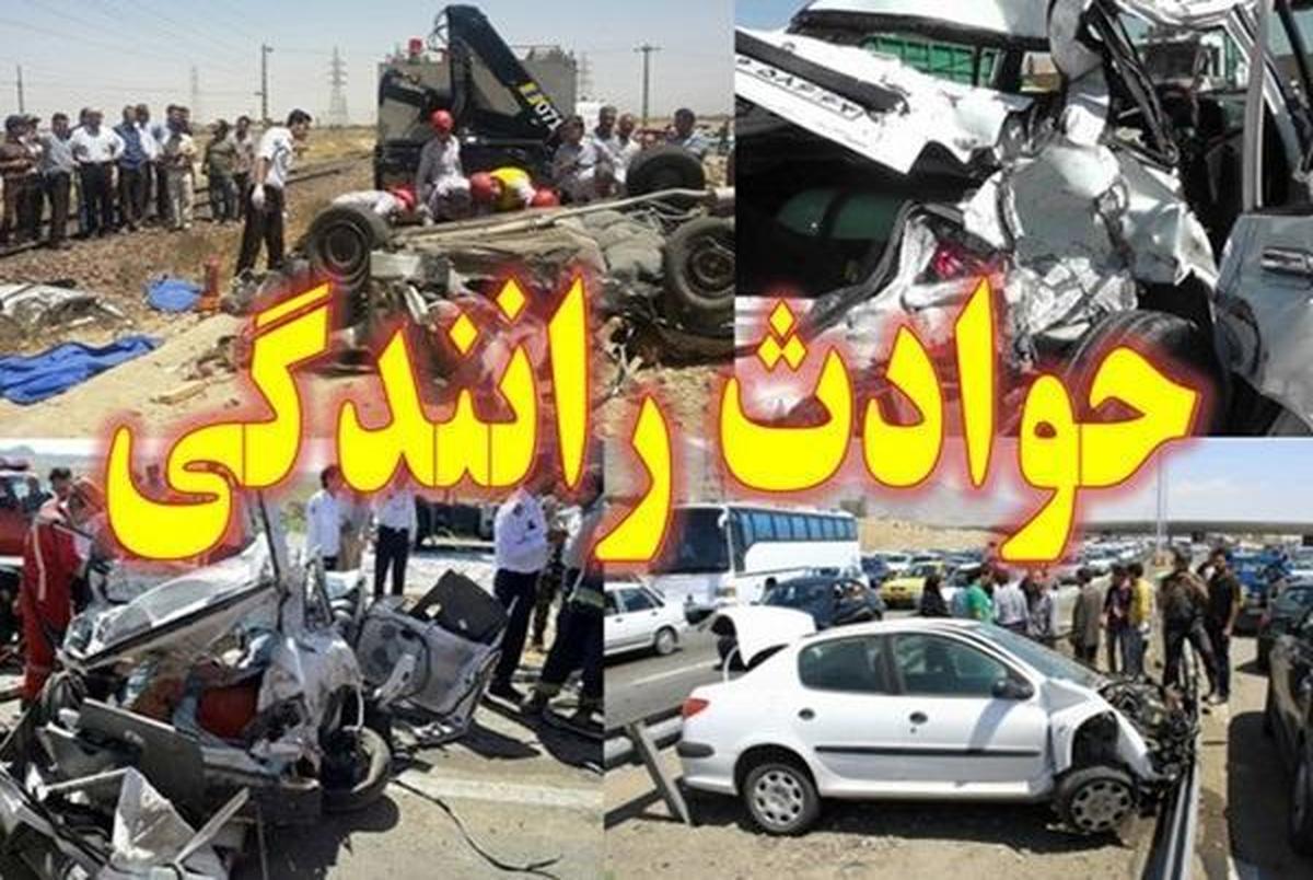  ١ کشته و ٢٢ مصدوم در حادثه واژگونی اتوبوس کارکنان شرکت نفت