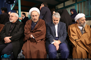 مراسم وداع با پیکر آیت الله هاشمی رفسنجانی در حسینیه جماران