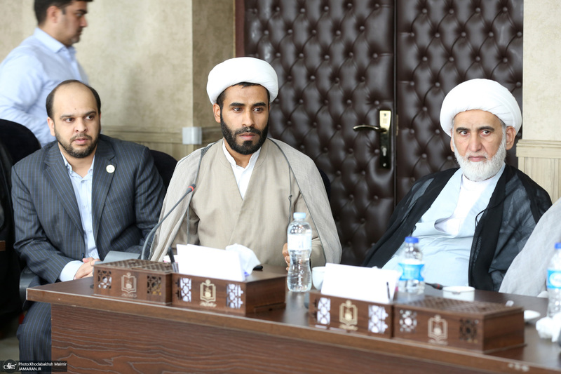 دیدار جمعی از علمای کشور عراق با رئیس موسسه تنظیم ونشر آثار امام خمینی