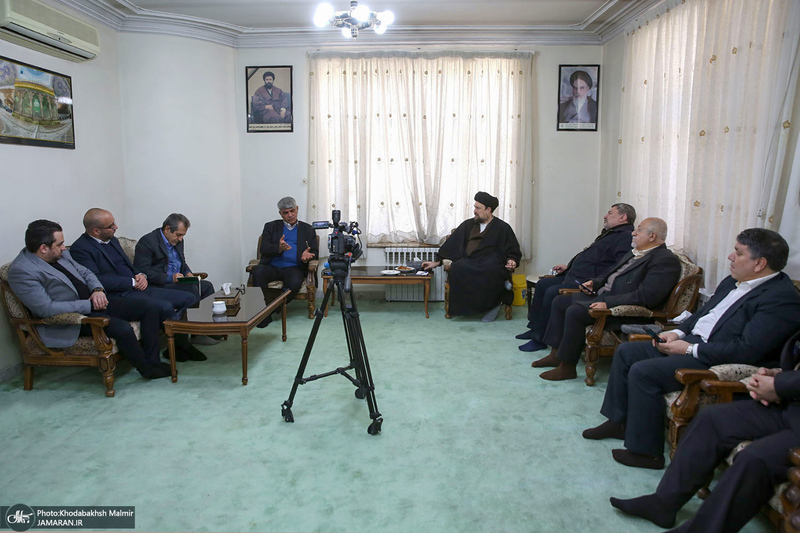 دیدار اعضای شورای مرکزی حزب اعتماد ملی با سید حسن خمینی