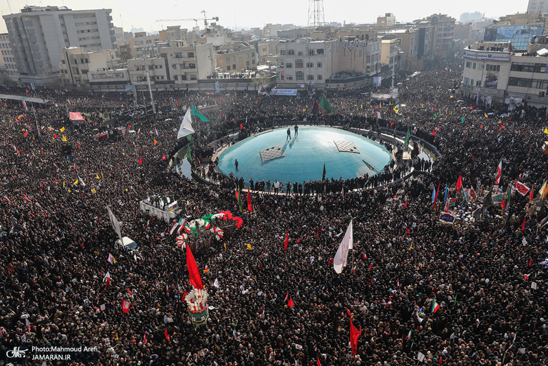 حضور میلیون ها تهرانی در تشییع پیکر مطهر سردار قاسم سلیمانی - 3