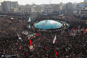 حضور میلیون ها تهرانی در تشییع پیکر مطهر سردار قاسم سلیمانی - 3