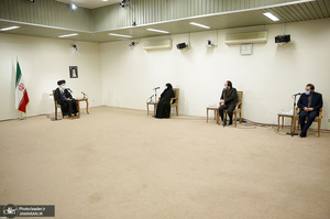 دیدار خانواده شهید فخری‌زاده با رهبر معظم انقلاب