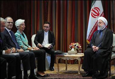 رئیس‌جمهور روحانی: ایران علاقه‌مند به گسترش روابط خود با نهادهای پولی جهان بویژه صندوق بین‌المللی پول است/ مسوولیت اصلی صندوق، حمایت از اعضایش در برابر تحریم‌های بانکی و پولی است