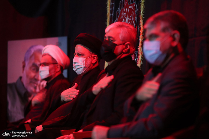 مراسم عزاداری سالار شهیدان در نهاد ریاست جمهوری با حضور رئیسی (7)