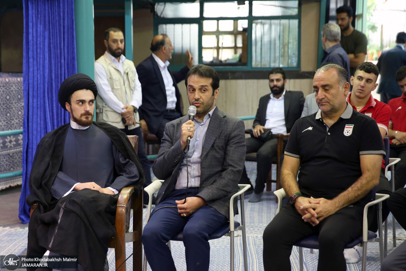 دیدار اعضای تیم ملی فوتبال نوجوانان ایران با سید حسن خمینی