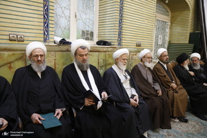 مراسم بزرگداشت همسر آیت الله العظمی وحید خراسانی در قم‎