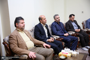 دیدار جمعی از اعضای هیات علمی دانشگاه مازندران‎ با سید حسن خمینی