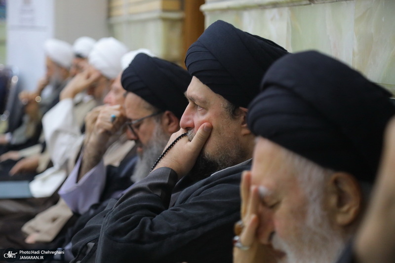 مراسم ختم مادر همسر آیت الله محمدجواد فاضل لنکرانی