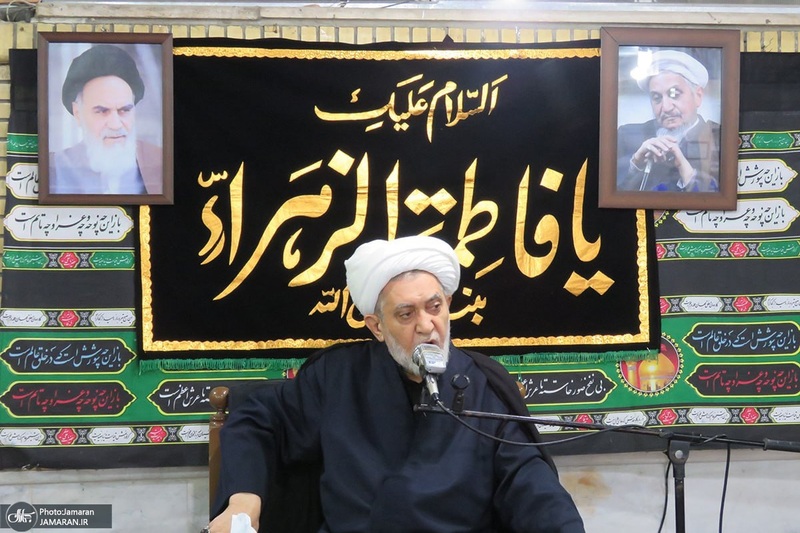 مراسم عزاداري ایام فاطمیه در دفتر آیت الله العظمی صانعی (ره)