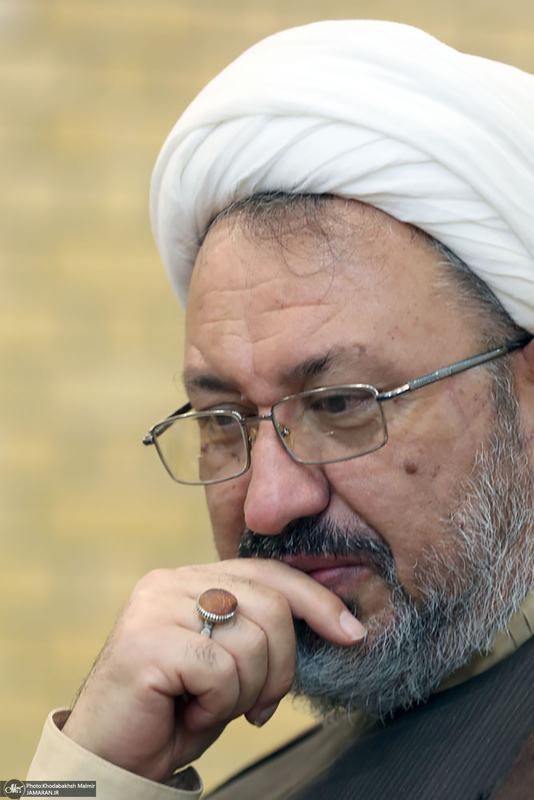 دیدار سرپرست موسسه تنظیم و نشر آثار امام خمینی(ره) با نماینده آیت الله العظمی سیستانی در قم / شهرستانی