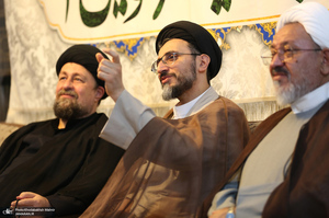 حضور سید حسن خمینی در منزل حجت الاسلام و المسلمین شهید خطیب