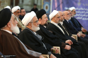 تجدید میثاق رئیس قوه قضائیه و مسئولان عالی قضایی با آرمان‌های حضرت امام خمینی (س)