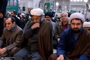 مراسم عزاداری شب شهادت امام هادی(ع) در حرم مطهر امام خمینی