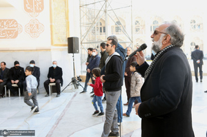 مراسم تشییع و خاکسپاری مرحوم حاج عیسی جعفری در حرم امام خمینی(س)