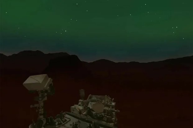 نورافشانی بی‌سابقه در آسمان مریخ