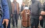  آیت الله جنتی در راهپیمایی ۲۲ بهمن + عکس