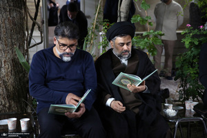 حضور شخصیت های حوزوی در منزل سید حسین خمینی