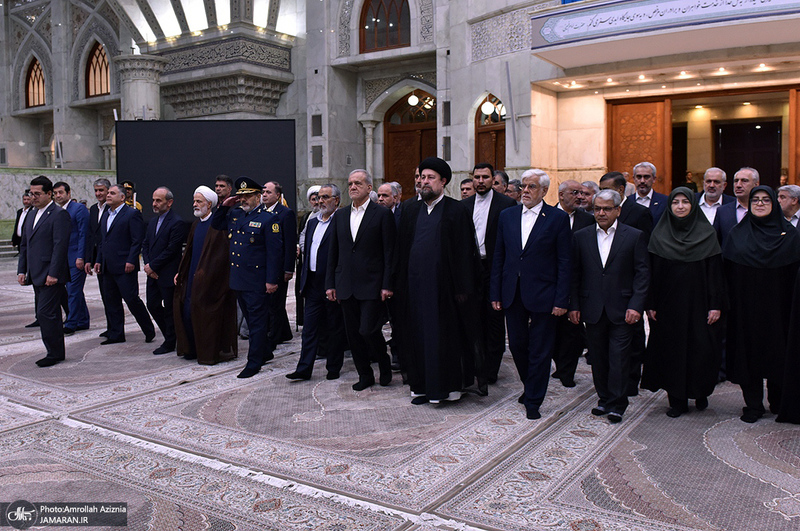 تجدید میثاق رئیس‌جمهور و اعضای دولت با آرمان‌های حضرت امام خمینی - 1