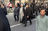 حضور رئیس موسسه تنظیم و نشر امام خمینی در اجتماع بزرگ مردم تهران