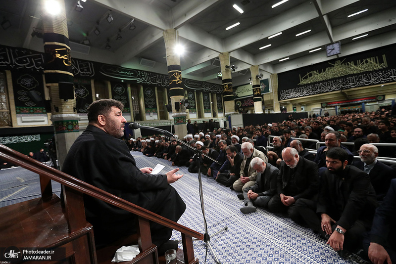 آخرین شب مراسم عزاداری حضرت اباعبدالله الحسین(ع) در حسینیه امام خمینی(ره)