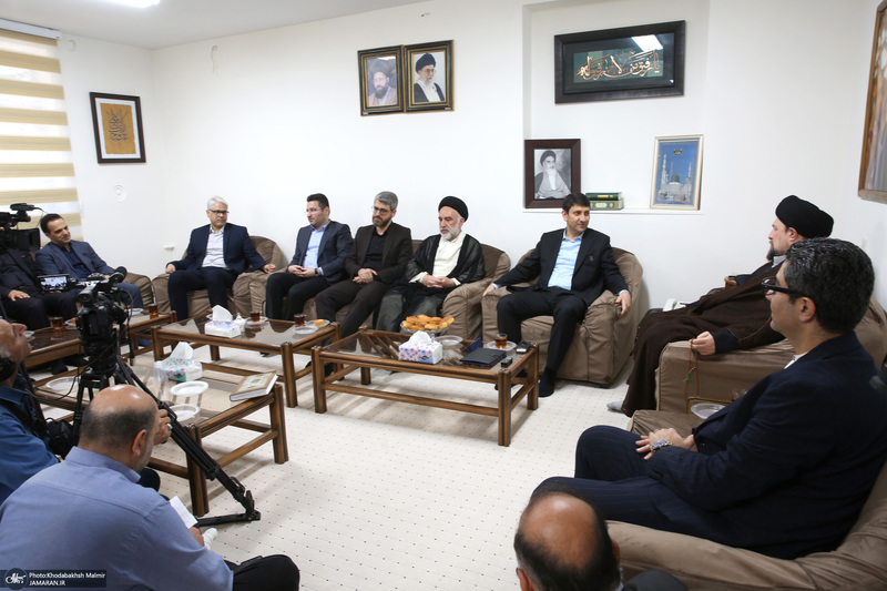 دیدار وزیر و معاونین وزارت ارتباطات با سید حسن خمینی